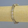 Brățară din labradorit, piatră naturală, mărgele fațetate, diametrul 8x9 mm ±, lungime 18 cm+