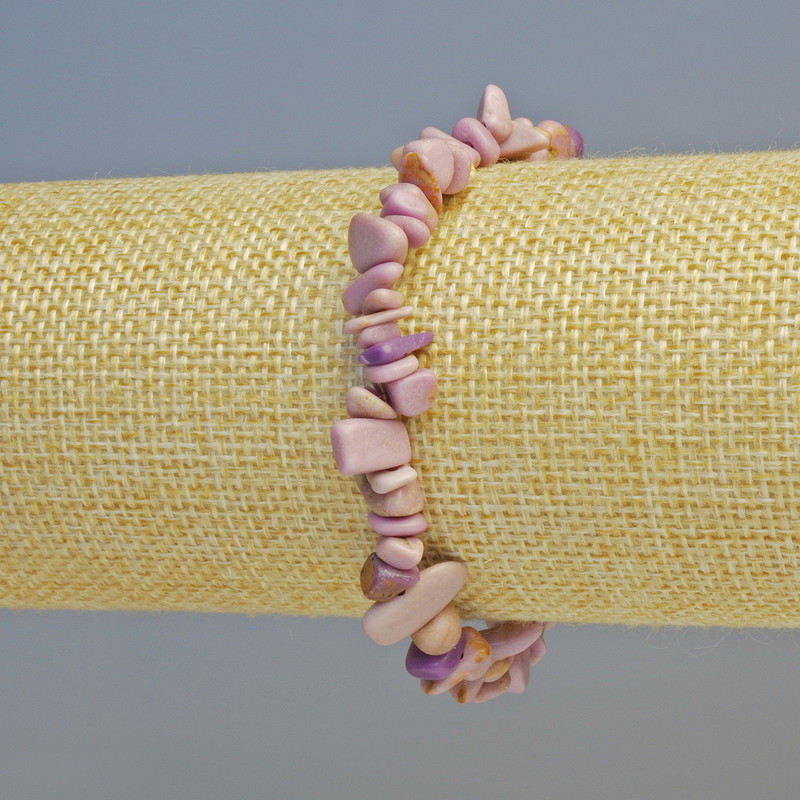 Brățară din fosfosiderit cu fragmente de 8x3 mm, elastică, lungime 18 cm
