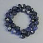 Mărgele din sodalit multifacetate, diametru 10,5×12 mm, lungime 38 cm, pe fir