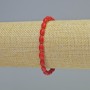 Brățară din coral natural, granule de 5×8 mm, +/- (elastic), lungime 18 cm