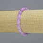 Brățară din ametist lavandă, piatră naturală, mărgele fațetate, diametru 7×10 mm, 5 mm +/- (pe bază elastică), lungime 18 cm+