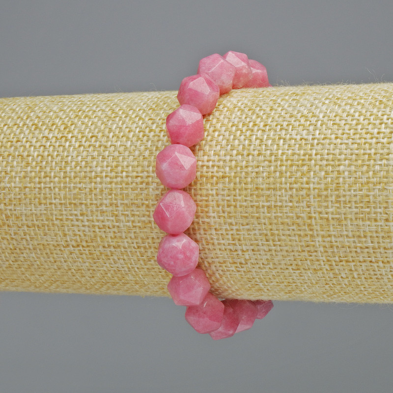 Brățară din turmalin natural, piatră multifacetată, diametrul 9x10 mm ± (elastic), lungime 18 cm+