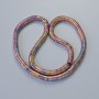 Mărgele hematit culoare camaleon, formă zigzag, diametrul 6x2 mm ±, lungimea 40 cm ± pe șnur