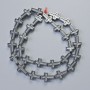 Mărgele de hematit în formă de cruce, diametre 10×14 mm și 5×4 mm, lungime aproximativă 41 cm, pe fir