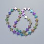 Mărgele din hematit «Cruce» culoare chameleon, diametru 8,5×10,5×3 mm, lungime 40 cm, pe fir