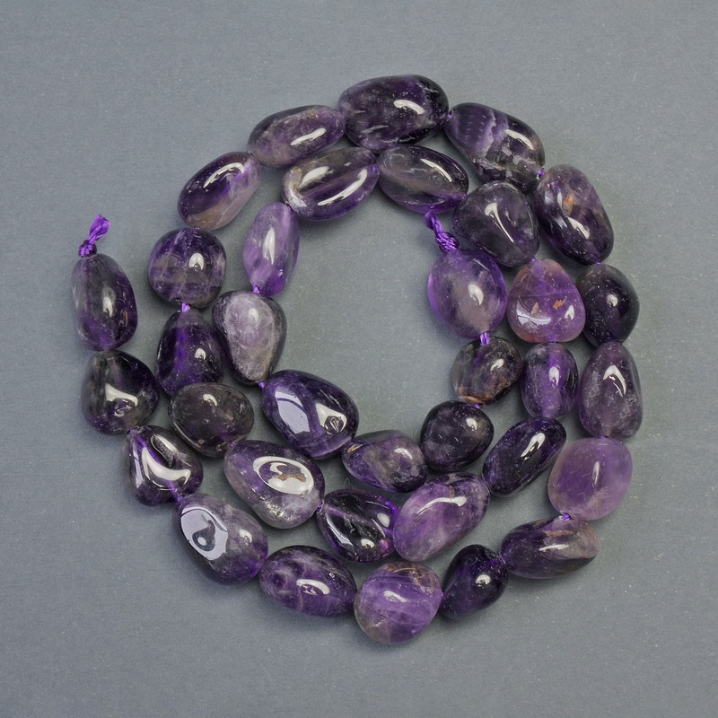 Mărgele de ametist, piatră naturală, fațetate, diametrul 8×14 mm, lungime 38 cm, pe șnur