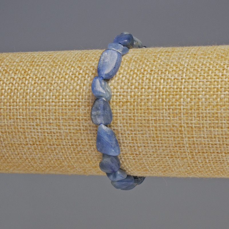 Brățară din cinianit natural, piatră fațetată, diametrul 8×10×5 mm, lungime 18 cm ±, pe elastic