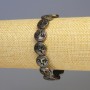 Brățară din hematit, nuanțe bronz mat, diametru 12x4 mm, lungime 18 cm, pe elastic