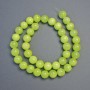 Mărgele de onix, bile netede presate, diametrul de 10,5 mm, lungime de aproximativ 39 cm, pe fir