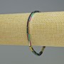 Brățară din hematit, dreptunghiuri în nuanțe curcubeu, diametru 9x3 mm, lungime 18 cm, elastică