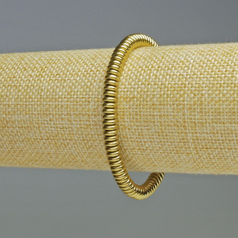 Brățară din hematit, rondelle, culoare aurie, diametru 6x2 mm, lungime 18 cm, elastic
