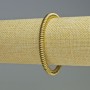 Brățară din hematit, rondelle, culoare aurie, diametru 6x2 mm, lungime 18 cm, elastic