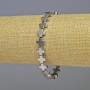 Brățară din hematit «Crucea», culoare argintie, diametru 8×8×3 mm, lungime 18 cm, extensibilă