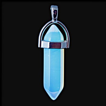 Підвіска з каменю Місячний камінь шестигранник 4 см