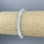 Brățară din acvamarin, mărgele tăiate, diametrul 6 mm, lungime 18 cm, elastic