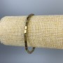 Brățară din hematit auriu, mărgele dreptunghiulare, diametrul 5x3 mm, lungime 18 cm, bază elastică