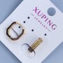 Cercei Xuping cu placare aur de 18K, 14×4 mm ±
