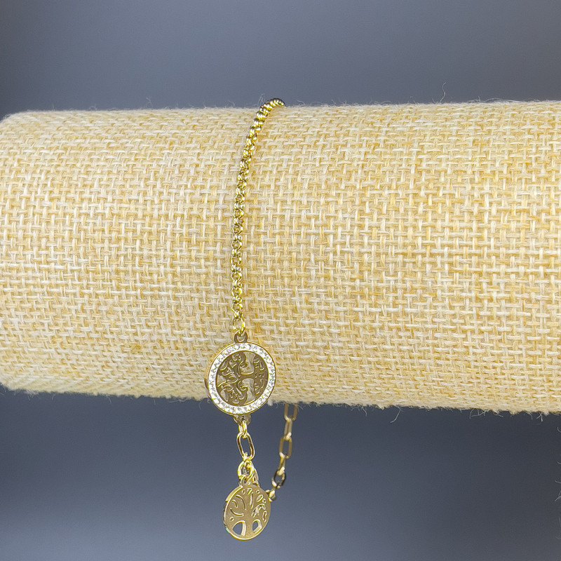 Brățară Xuping placare cu aur 18K, lungime 21 cm, grosime 1,6 mm+