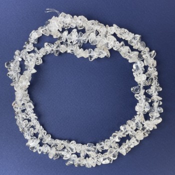 Mărgele din cristal de munte, fragmente 7-15×3-6 mm +/- pe fir, lungime 78 cm+