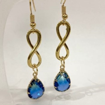 Cercei Infinit multicolor, diametrul 10 mm, lungimea 58 mm