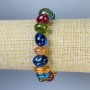 Brățară asortiment cu mărgele tăiate, diametrul 13x7-10 mm, lungimea 18 mm, pe elastic