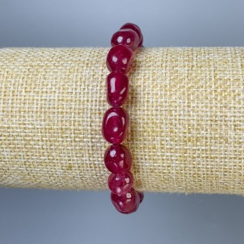 Brățară din cuarț tonat și turmalină artificială (fațetată), diametru 10×8 mm, lungime 18 cm +/-, pe elastic