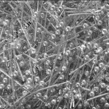 Pin pentru pălărie cu bilă din metal gri, lungime 40 mm, 400 g