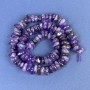 Mărgele de ametist – cioburi 10×4 mm ± pe șnur, lungime 40 cm+