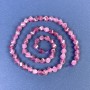 Mărgele din turmalin, tăiate în formă de romb, 5x6 mm +/- pe șnur, lungime 38 cm
