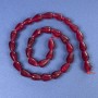 Mărgele din turmalină în formă de picătură 12x8-4 mm, pe șnur, lungime 38 cm