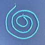 Mărgele turcoaz rondel pătrat 2,5×1 mm ± pe ață, lungime 39 cm+