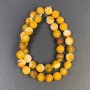 Mărgele din onix, bile netede, diametru 10 mm, gaură de aproximativ 1,5 mm, lungime 38 cm