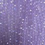 Mărgele din cristal ceh pe fir, transparente mov-liliac cu finisaj benzinat, formă rondel, diametrul aproximativ 8×6 mm, lungime 42 cm