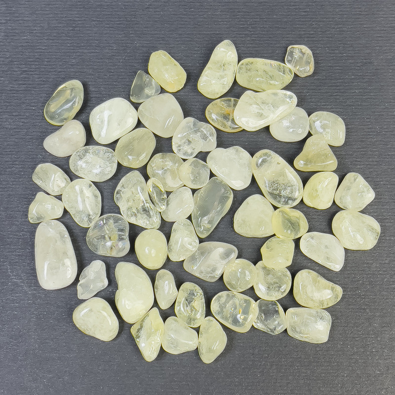 Citrin natural, bucăți cu fațete, fără gaură, 8-16x6-9 mm (+/-) la 100 g