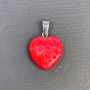 Кулон Серце Корал (штучний) 20х20 мм+