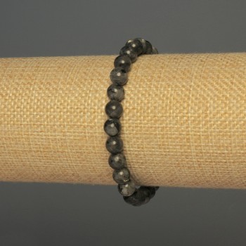 Браслет Лаврикіт гладка кулька, діаметр 7мм+-, довжина 18см+- стрейч