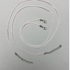 Șnur roz împletit pentru gât, diametrul 1 mm, lungime 51–55 cm+