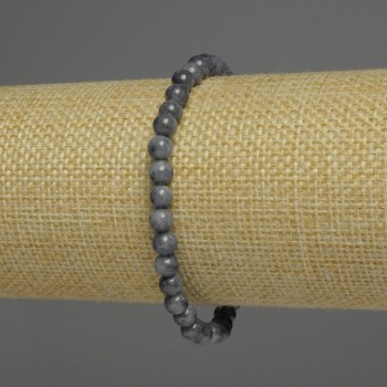 Brățară din safir, bile netede, diametrul 7–8 mm, sortiment de mărimi, lungime 18 cm, pe bază elastică