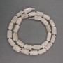 Mărgele din adulariu natural, cilindri fațetați, diametrul 12×6 mm, lungime 41 cm
