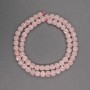 Mărgele din cuarț roz natural, cuburi tăiate, diametru 6 mm, lungime 36 cm +/-