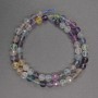 Mărgele din piatră naturală fluorit, bile tăiate, diametrul de 6 mm, lungime 39 cm