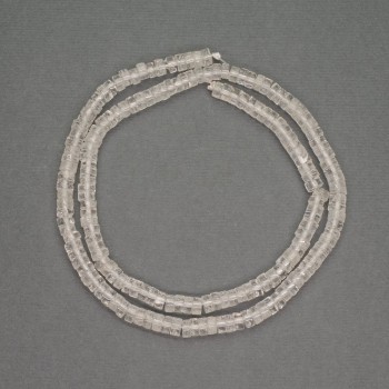 Mărgele din piatră naturală – cristal de munte rondel, diametrul 4,5×2 mm, lungime 39 cm