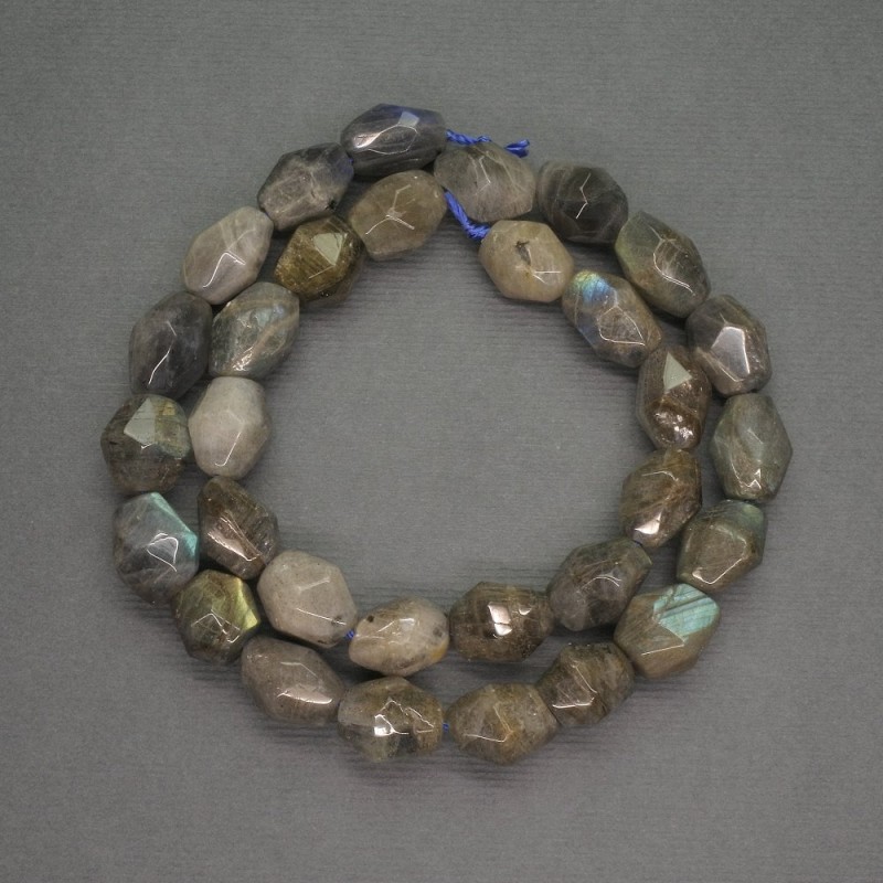Mărgele din piatră naturală Labradorit, fațetate, formă de rondel, diametrul 10×13 mm, lungime 38 cm