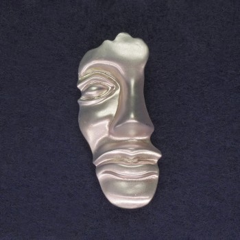 Broșă Accentul Persoanei – culoare argintiu, 55×24 mm, metal argintiu