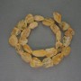 Mărgele din citrin – galetă, diametrul 14–18×13–17 mm ± pe fir, lungime 38 cm+