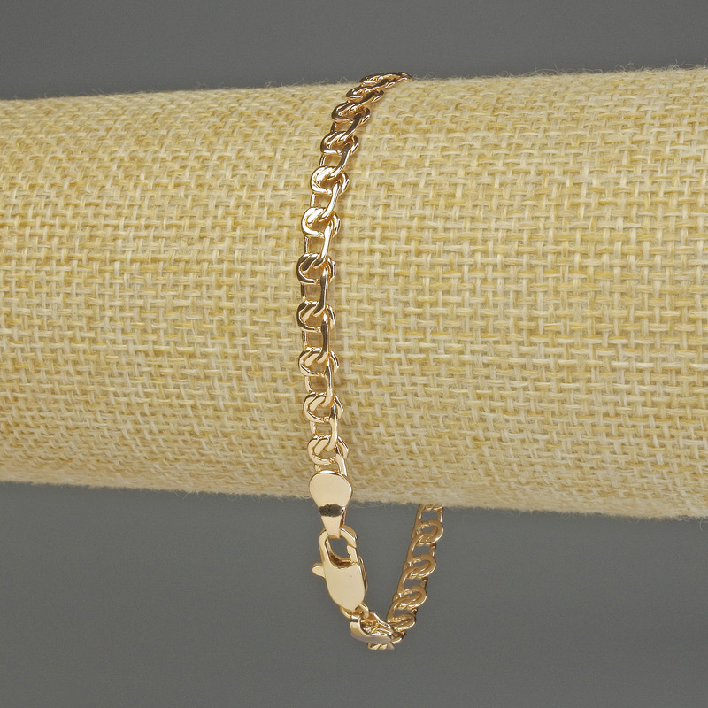 Brățară Xuping placare cu aur 18K, lungime 19 cm, grosime 4 mm+