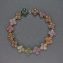 Mărgele de jasper multicolor din piatră naturală, în formă de trifoi, diametrul 14x14 mm ±, lungime 20 cm ±