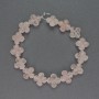 Mărgele din cuarț roz, formă de trifoi, piatră naturală, diametru 13×13 mm, lungime 20 cm