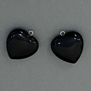 Pandantiv Inimă din agat 25×25×27 mm+