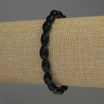 Brățară din agat, formă boabe, diametrul 10×6 mm, lungimea 18 cm, elastică